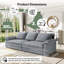 4 Seater Chenille Sofa-1551361945