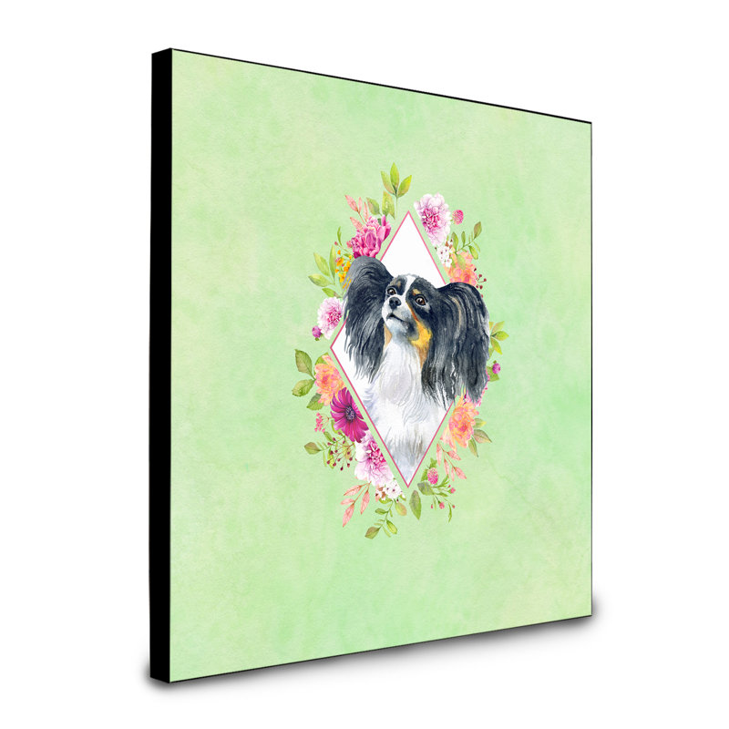 Panneau mural Dollman Flowers, Rose, Papillon