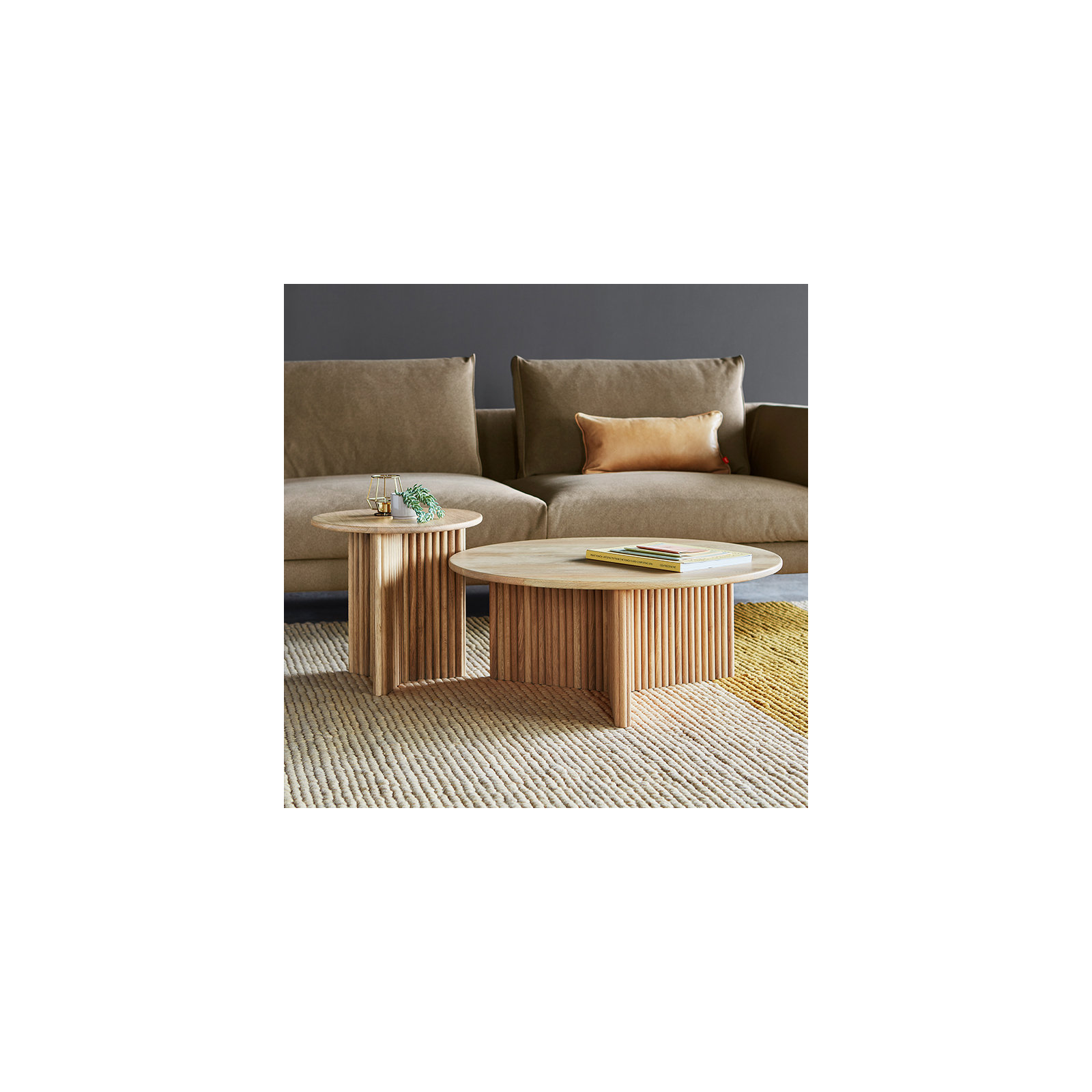 Odeon Coffee Table, White Oak