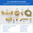 2 Handle Wall Bath Faucet with Diverter-98741312