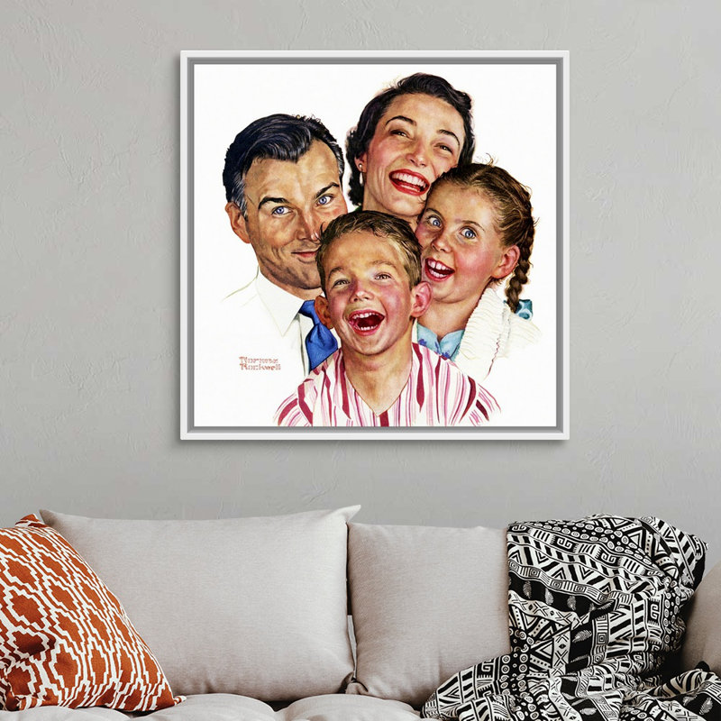 Art mural sur toile The Greatest Joys Are, Cadre flottant blanc, H 38 po x l 38 po x P 1,75 po