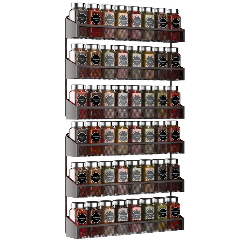 Wall Spice Rack, Bronze