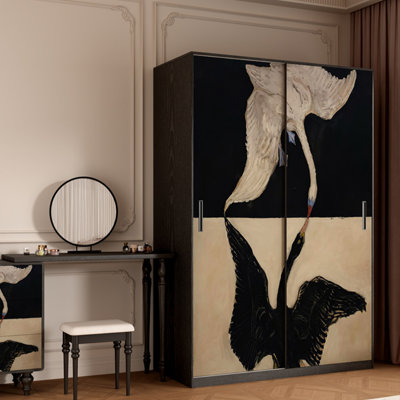 Simple Black And White Swan Wardrobe