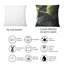 Rectangle, vieux moulin à eau dans un paysage naturel - coussin décoratif imprimé Lake House