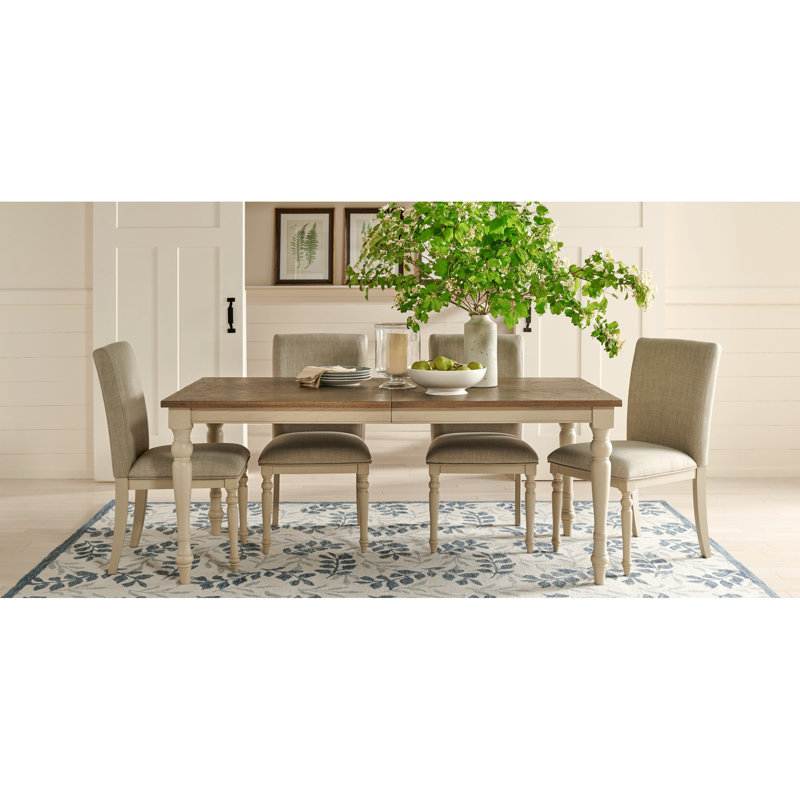 Martha Stewart 300 Hand Tufted Wool/Cotton Floral Rug in Ivory/Grey/Ivory/Gray, Rectangle 8' x 10'