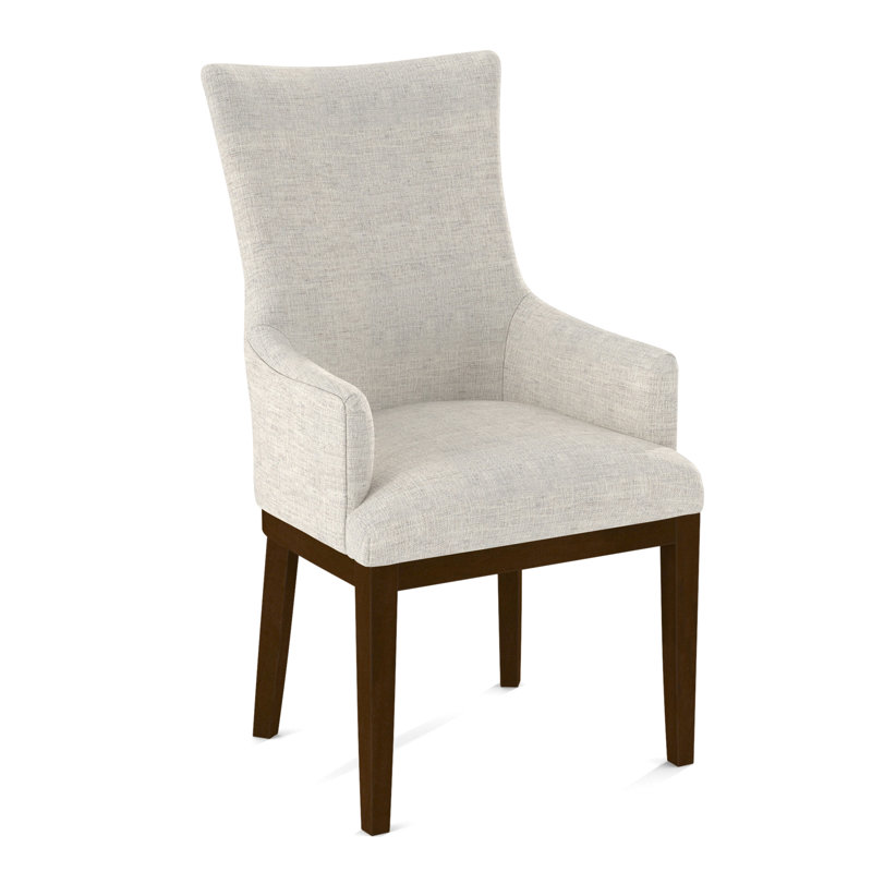 19'' H Upholstered Armchair, 61471-88, Pecan