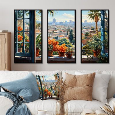Los Angeles Window View 5 - Los Angeles Wall Art