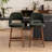 Upholstered Boucle Fabric Counter Stools, Armless Barstools With Wooden Legs For Kitchen Island Bar Counter-1760559296