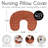 Diamond Tuft Orange Nursing Pillow Cover Case by Sweet Jojo Designs