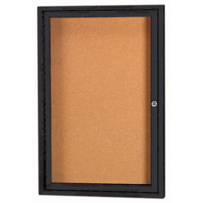 Enclosed Wall Mounted Bulletin Board LED Illuminated