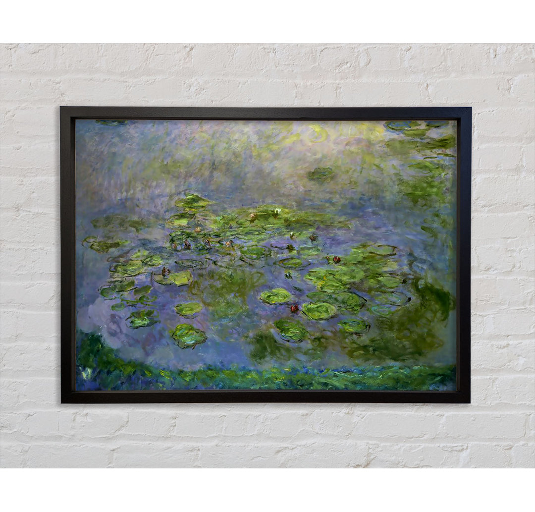 Monet Nympheas (Waterlilies) von Claude Monet - Einzelbildrahmen Kunstdrucke auf Leinwand