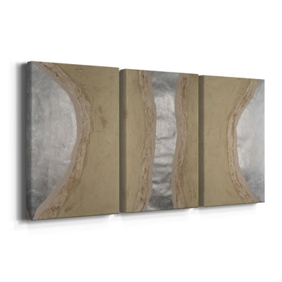 Silver Lake I - Toile tendue avec châssis sur mesure - 3 pièces