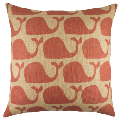 Lanclos Jute / Sisal Reversible Throw Pillow