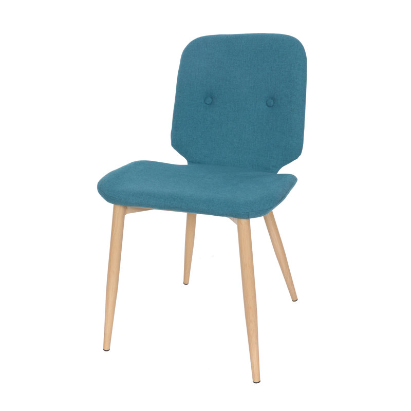 Chaise d'appoint rembourrée Caplinger, Bleu sarcelle