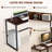 L-Shaped Metal Base Computer Desk-75185449