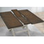 Ensemble de table de salle à manger extensible à hauteur de comptoir 9 pièces Kingston avec chaises en X rembourrées-133656861