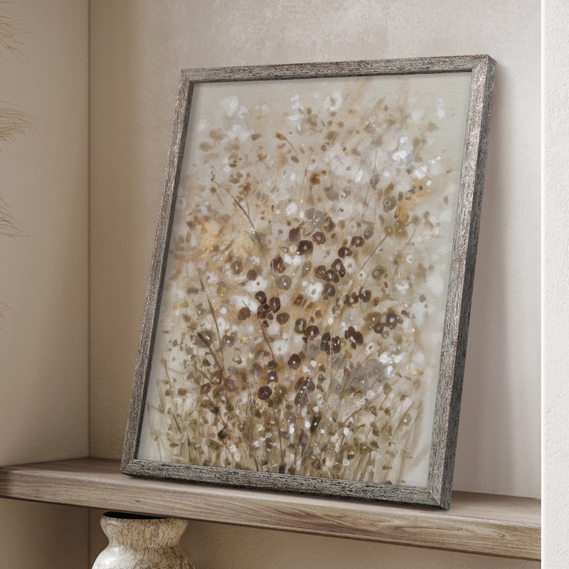Flourishing I Framed Print - Solid Wood, 11" H x 9" W
