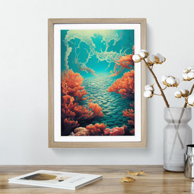 Illuminated Coral Reef - Single Picture Frame Painting