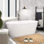 Baignoire autoportante en acrylique 66,9 po x 31,1 po