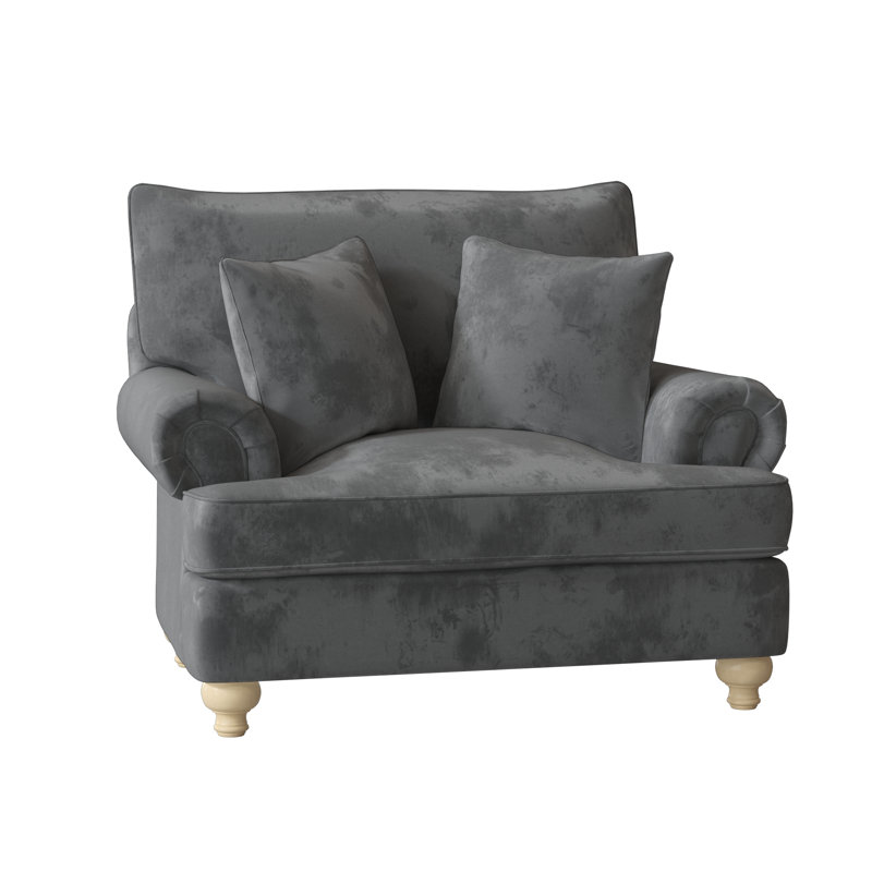 Fauteuil Duckling, Anello 22 sergé performance bleu marine, Lin, Non