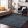 Premium Machine Washable Cerrito AMF574 Blue Rug