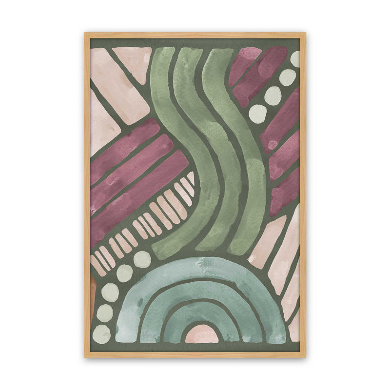 «Impressions VII» par Dina June, reproduction d'art, H 24 po x l 18 po, Tanné