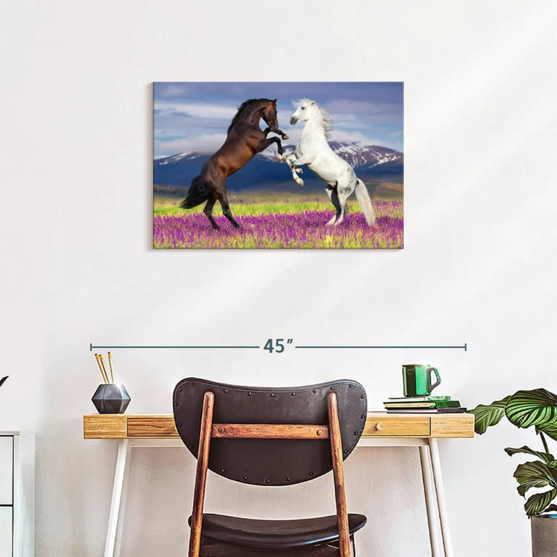 Brampt Playful Horses, 20" H x 30" W