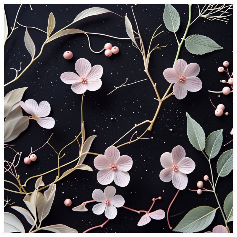 Coussin Floral, 20 x 20 inches