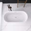 Baignoire de trempage autoportante en acrylique 59,1 po. X 28,5 po.