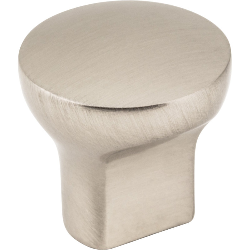 Brenton 1" Diameter Mushroom Knob, Satin Nickel