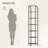 Bookshelf Narrow Bookcase, Tall Storage Rack with Steel Frame, Display Standing Shelf Unit, Skinny Book Shelf for Study Living Room Home Office, Industrial Style, 6-Tier Rustic Brown-1276043146-1289422610