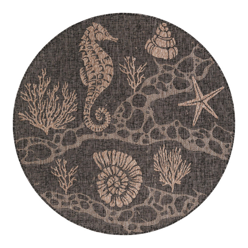 Angelys Area Rug, Round 5'3"