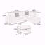 Ensemble de salon modulaire en forme de L avec repose-pieds 3 pièces Sincere-1250203671