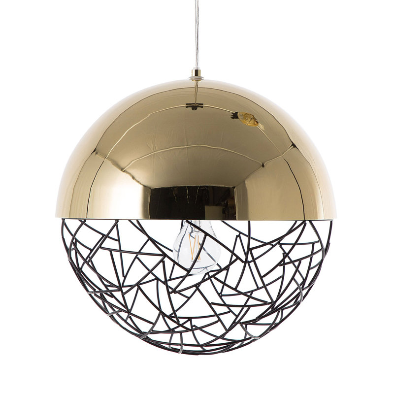 Rosalie 1 - Light Gold Sphere Pendant