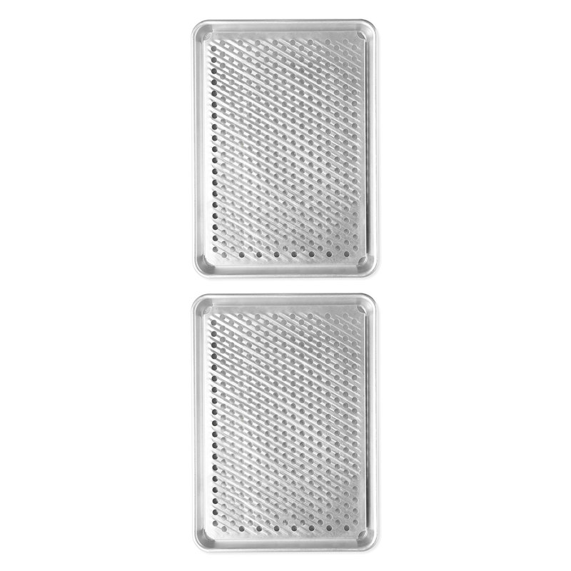 Nordic Ware Set of 2 Naturals Aluminum Half Sheet With Multi-Task Oven & Cooling Rack