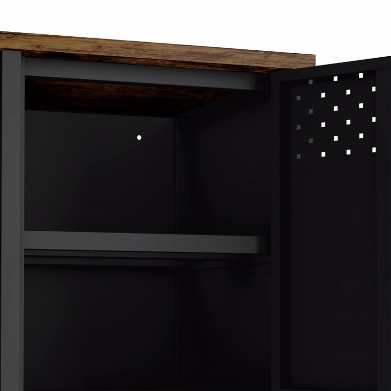 Armoire de rangement noire, Noir