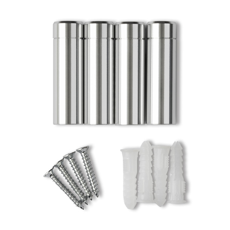 Cadres muraux flottants en acrylique standard de 1 pouce Wexel Art, argent (paquet de 4), Argent