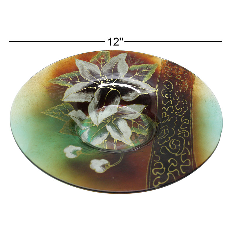 Plaque ronde en verre