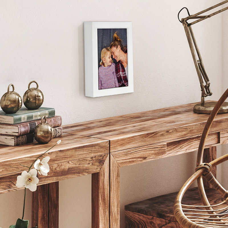 Cadre photo Americanflat, L 6,1 po x H 8,07 po, Blanc