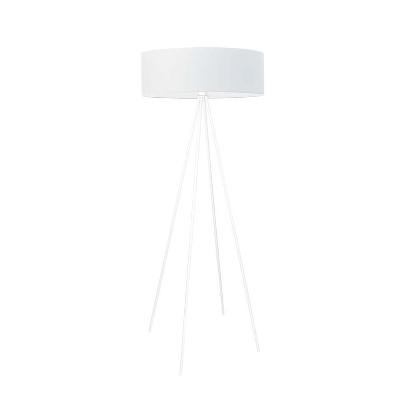 Arnesha 157cm Traditional Floor Lamp, White, White