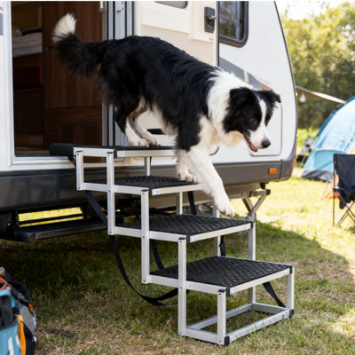 Rampe pliable pour animaux de compagnie, escaliers portatifs pour chiens de grande taille avec surface antidérapante et conception renforcée