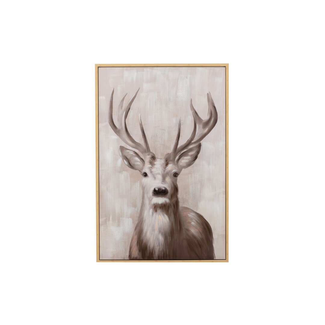 Gerahmtes Leinwandbild Deer