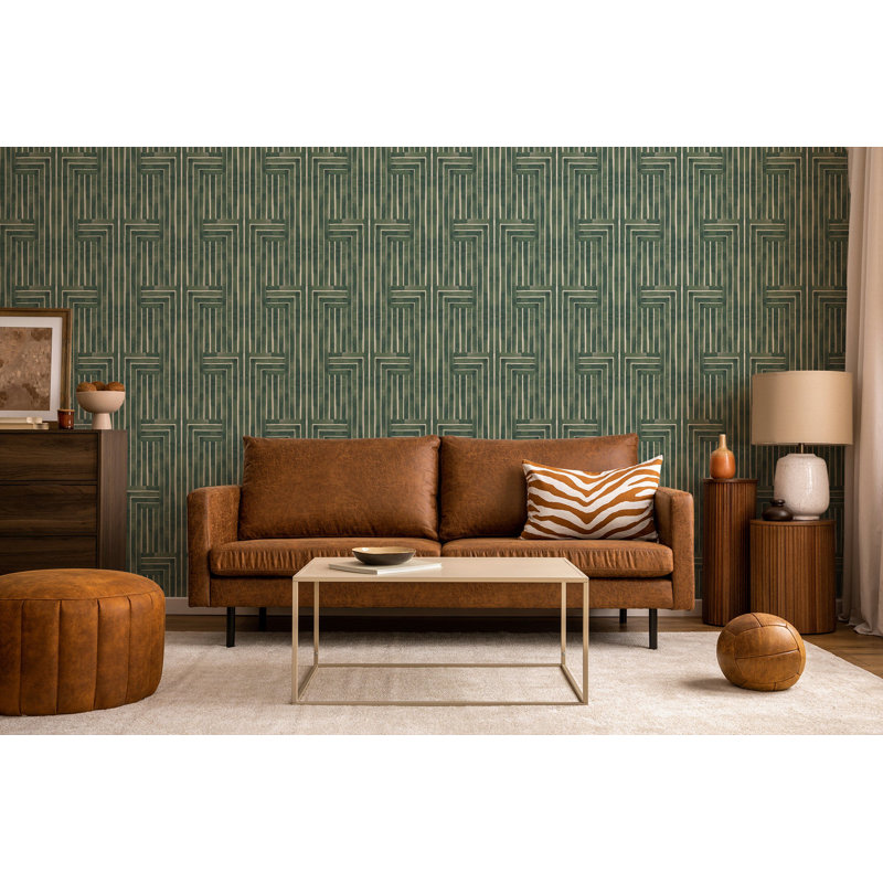 Chiseled -  Emerald Wallpaper