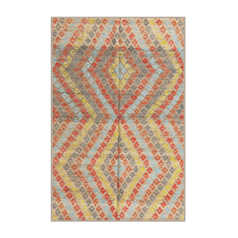 Tapis abstrait moderne 4351, Tapis de couloir 2 pi x 5 pi