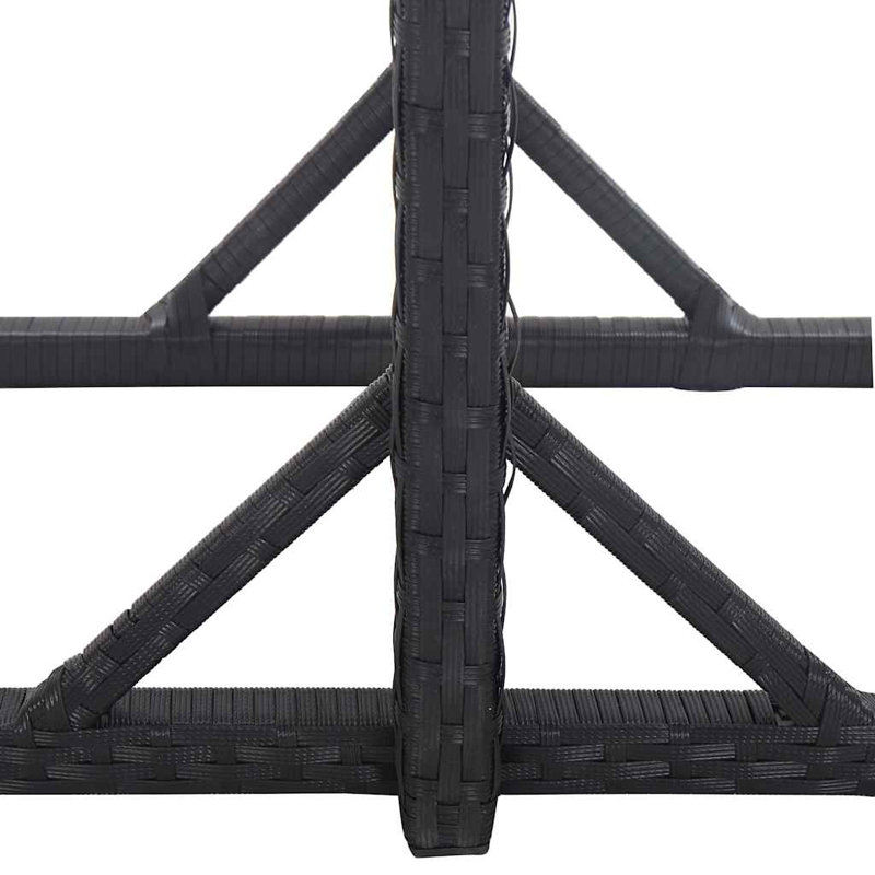 Rectangular 2 - Person Bistro Set, Brown, Black