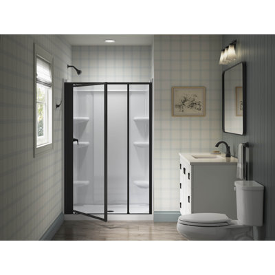 Attend 69" H Pivot Shower Door With 1/8"-Thick Glass