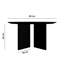 Table basse moderne noire 31,5 po x 16,5 po x 31,5 po | Fabrication durable en panneau de fibres à densité moyenne à 100%, épaisseur: 0,7 po | Conception élégante de couleur unie, parfaite pour le salon et les espaces contemporains, élégante et fonctionnelle-803327306