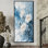 Glorine neige pivoines dans le paysage d'hiver III - pivoines, art mural