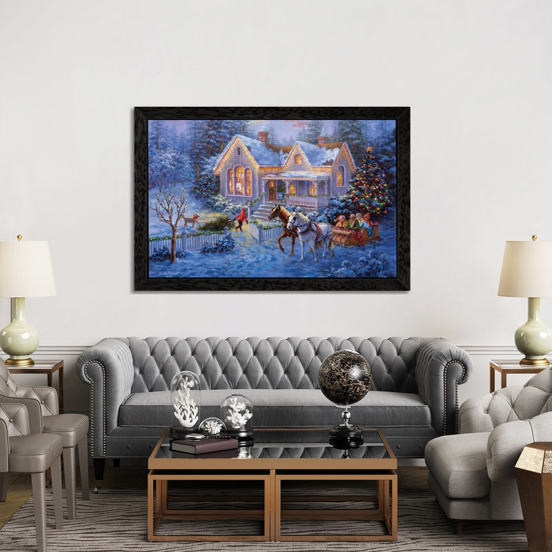 Welcome Home by Nicky Boehme - Print on Canvas, Black Framed, 152.5 cm H x 101.5 cm W