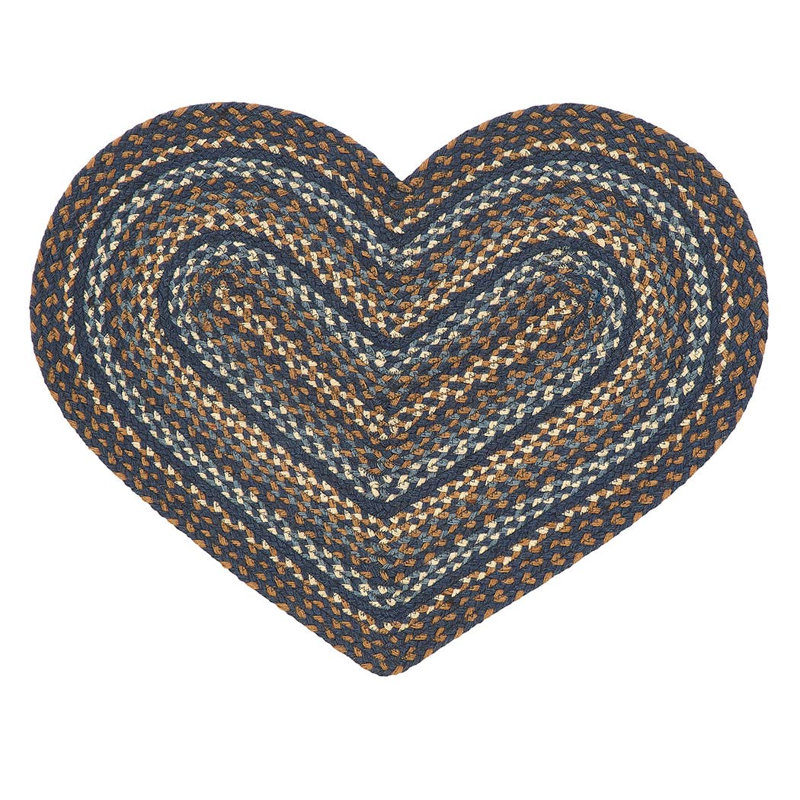 Tapis Carlynne, Bleu/noir/brun